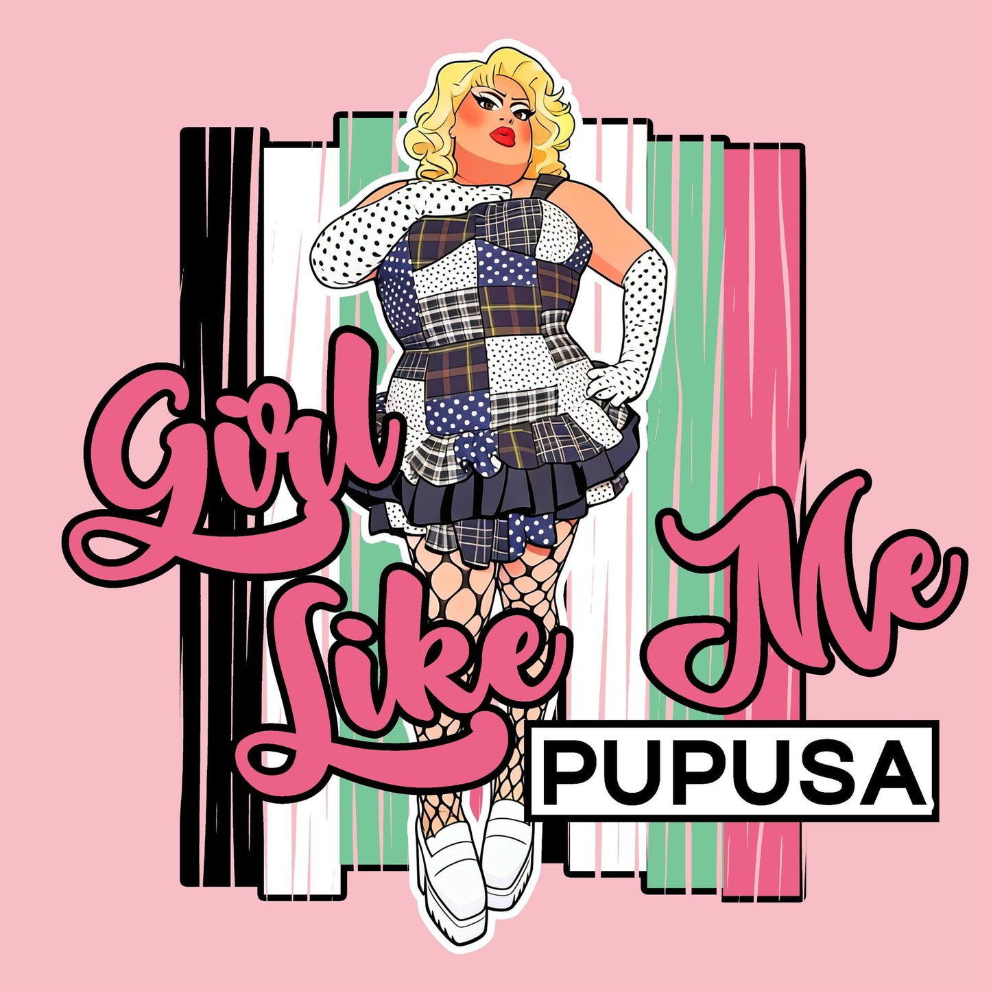 Girl Like Me Pink T-Shirt Featuring Pupusa
