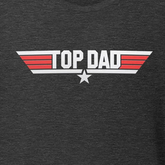 Top Dad Grey Triblend T-Shirt by Swish Embassy