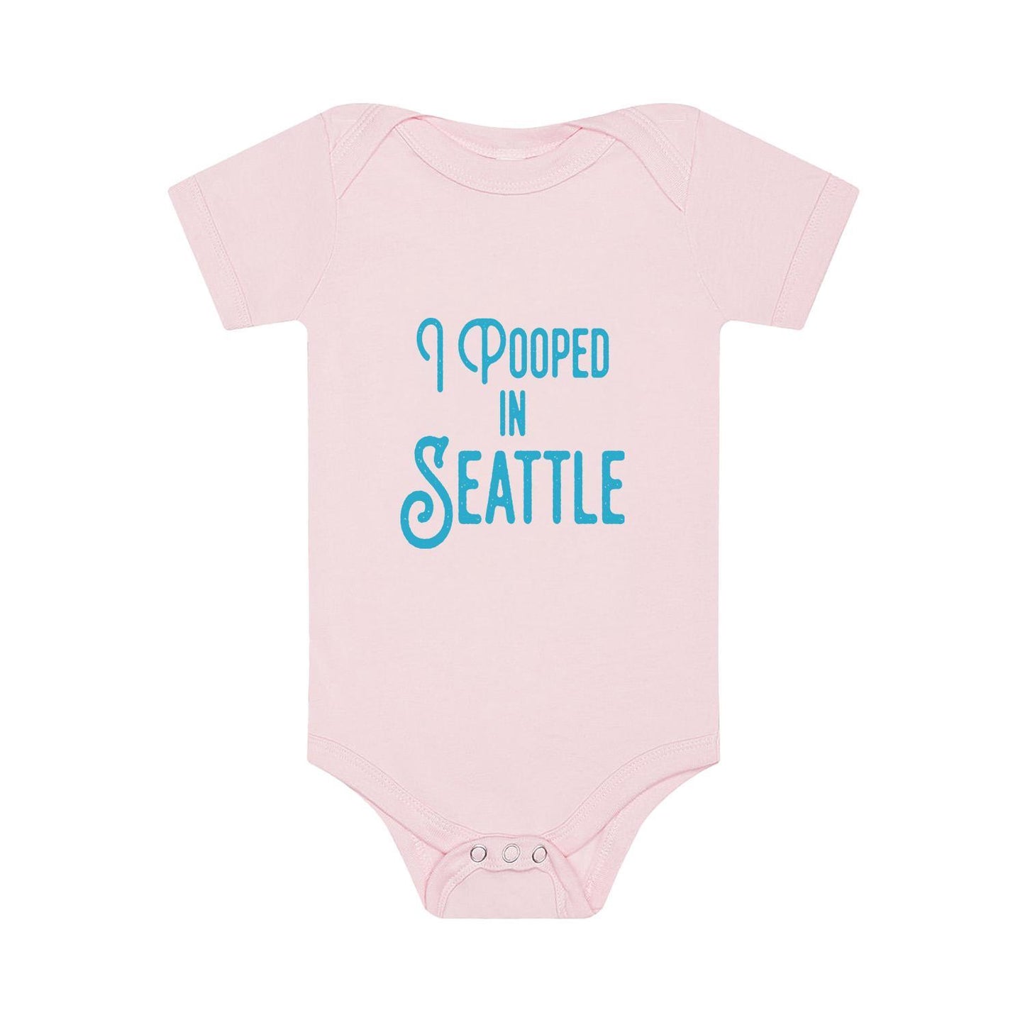 I Pooped in Seattle Pink Onesie