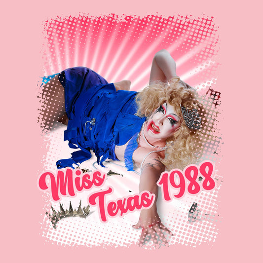 Fallen Pink T-Shirt featuring Miss Texas 1988