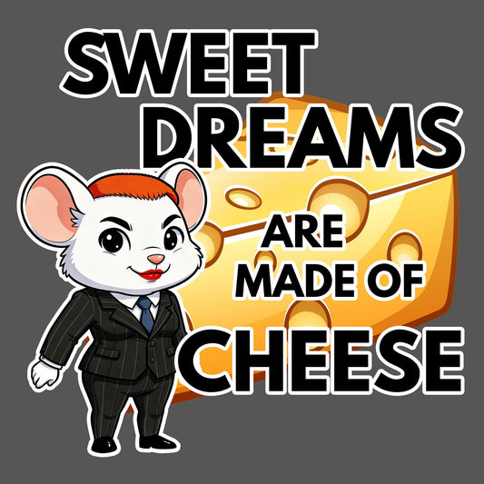 Sweet Dreams are Made of Cheese Grey Charcoal T-Shirt