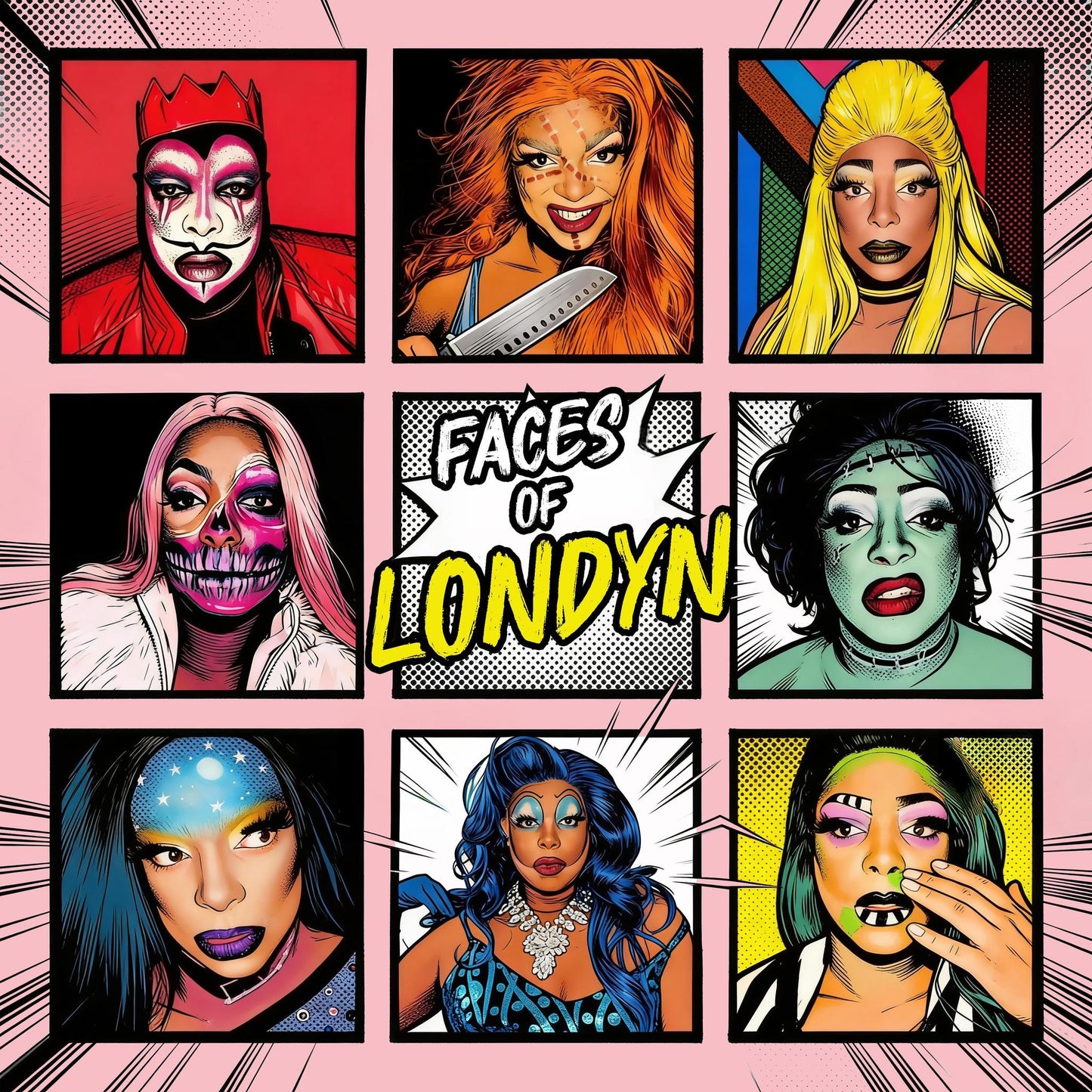Faces of Londyn Pink T-Shirt Featuring Londyn Bradshaw