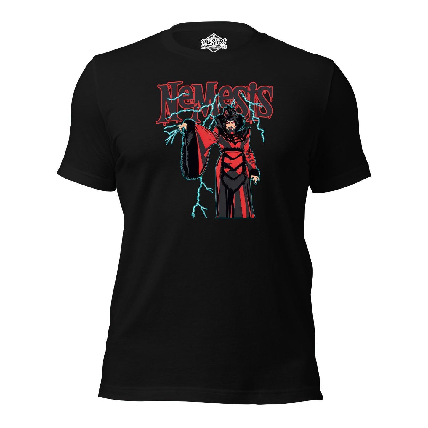 Lighting Black T-Shirt Featuring Nemesis
