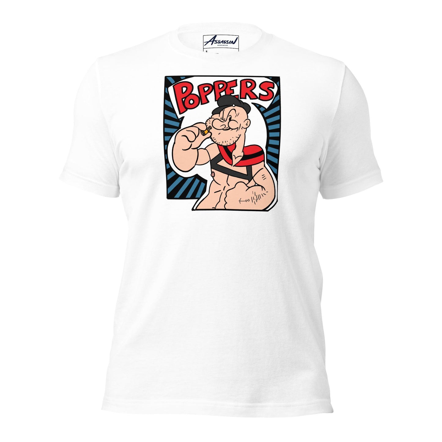 Poppers White T-Shirt