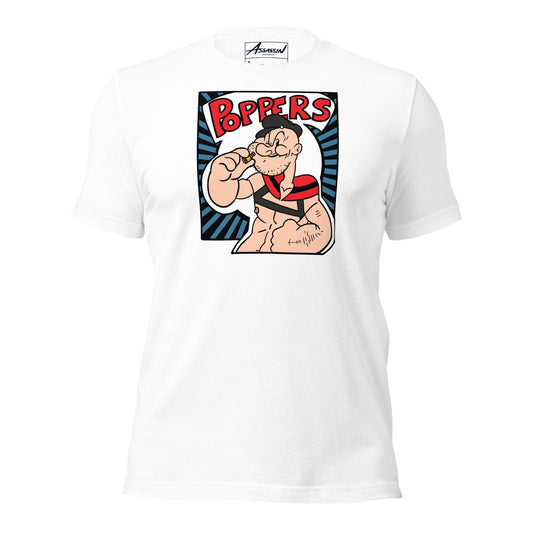 Poppers White T-Shirt
