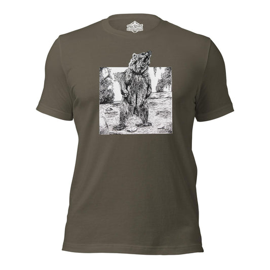 "Bear Roar" Army T-Shirt with Art by Adam W. Burke