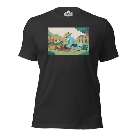 Garden Wolf Dark Grey T-Shirt with Art by Apollo