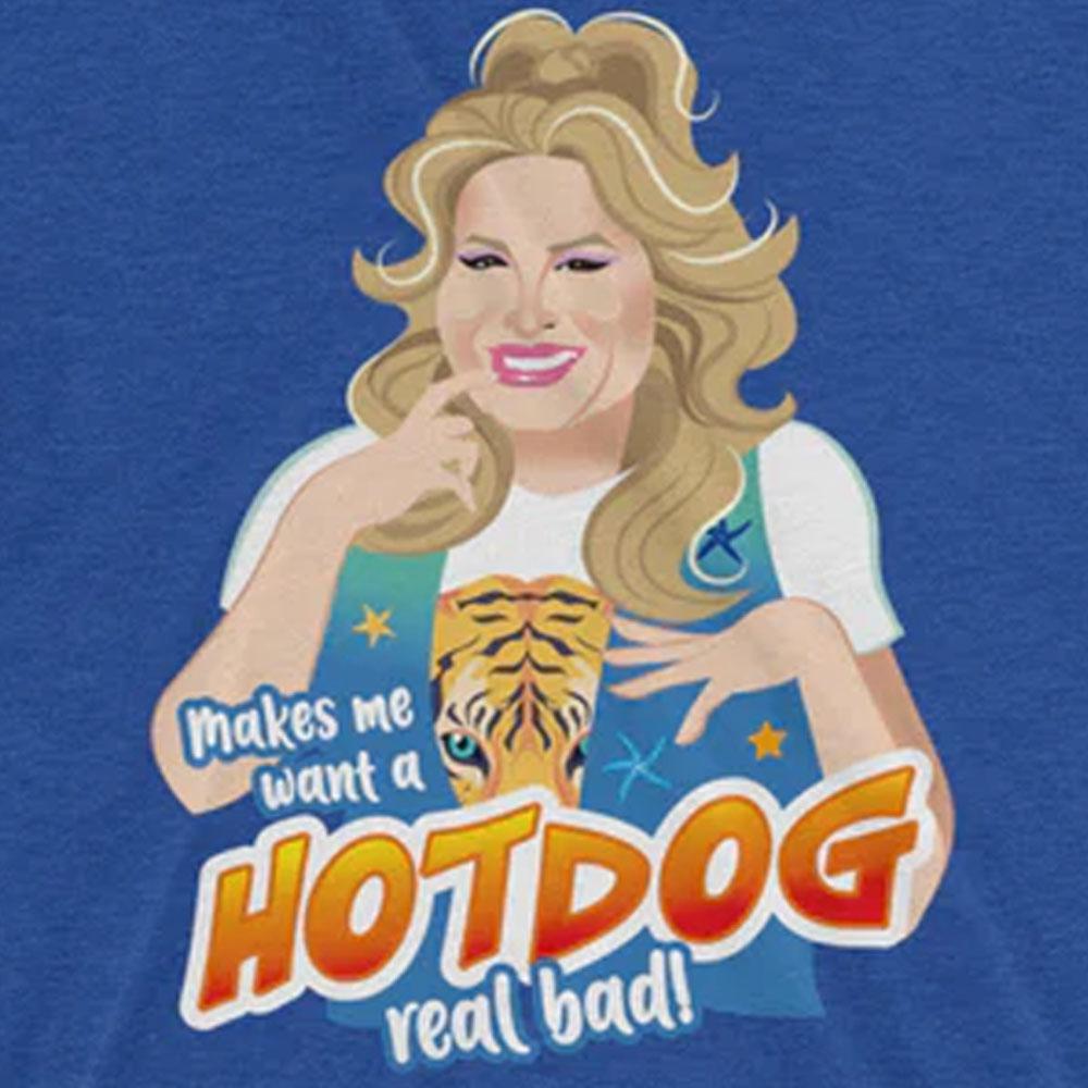 It Makes Me Want a Hot Dog Royal Blue Triblend T-Shirt by Swish Embassy