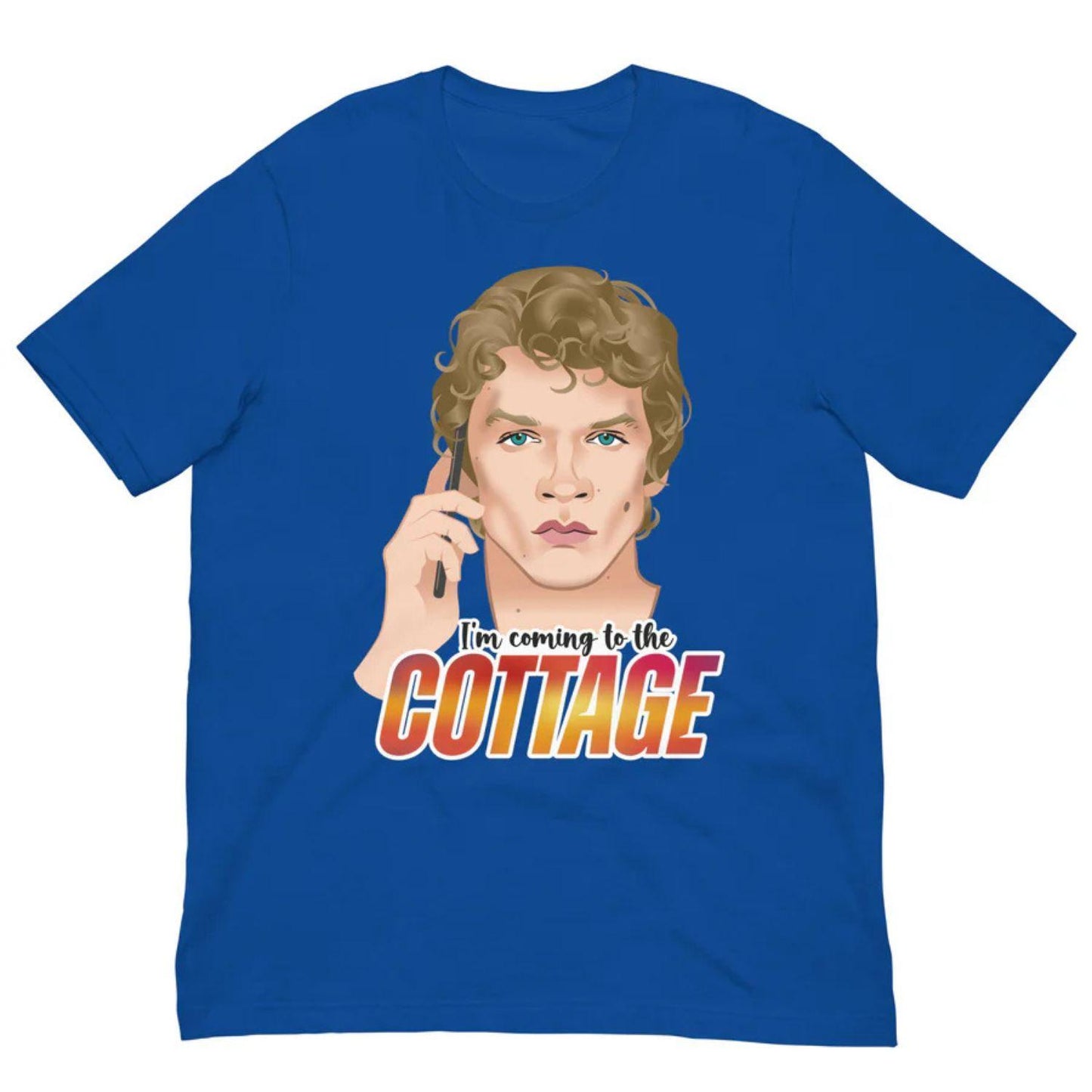 The Cottage Royal Blue Heather T-Shirt by Swish Embassy