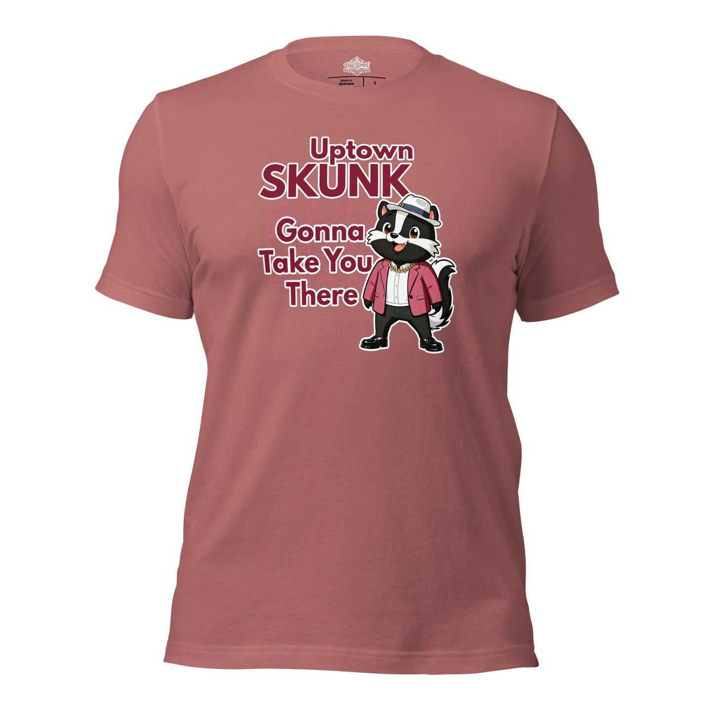 Uptown Skunk Mauve T-Shirt