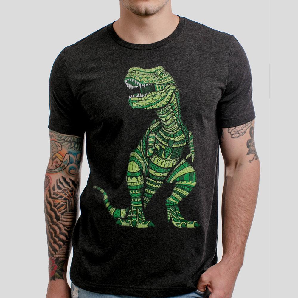 T Rex Heather Black T-Shirt by Curbside Clothing