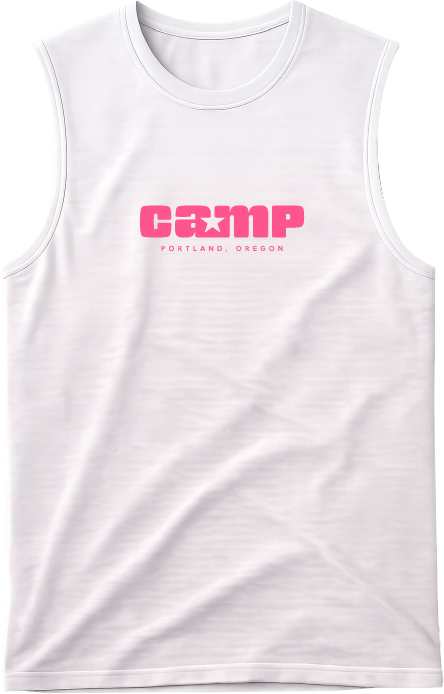 Camp Pink Logo Muscle Tank