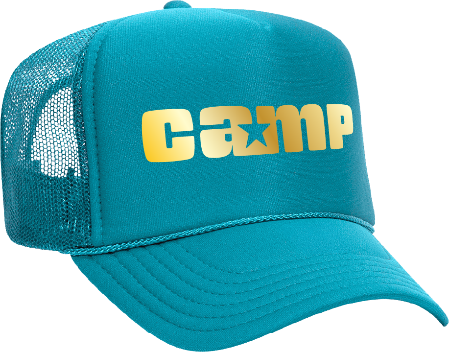 Camp Gold Foil Logo Foam Trucker Hat