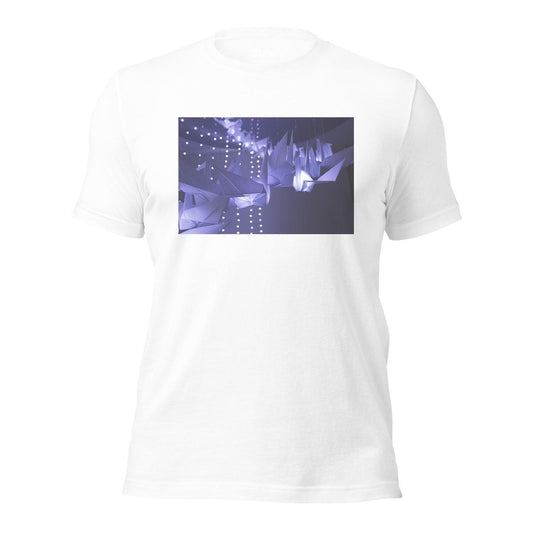 "Origami Swans" White T-Shirt with Art by Adam W. Burke