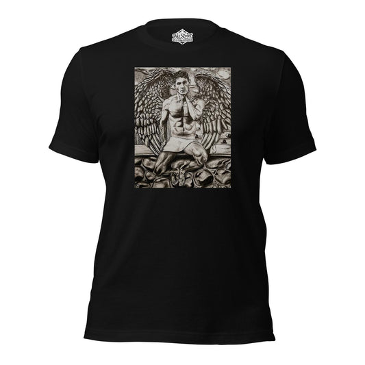 "Archangel" Black T-Shirt with Art by Adam W. Burke