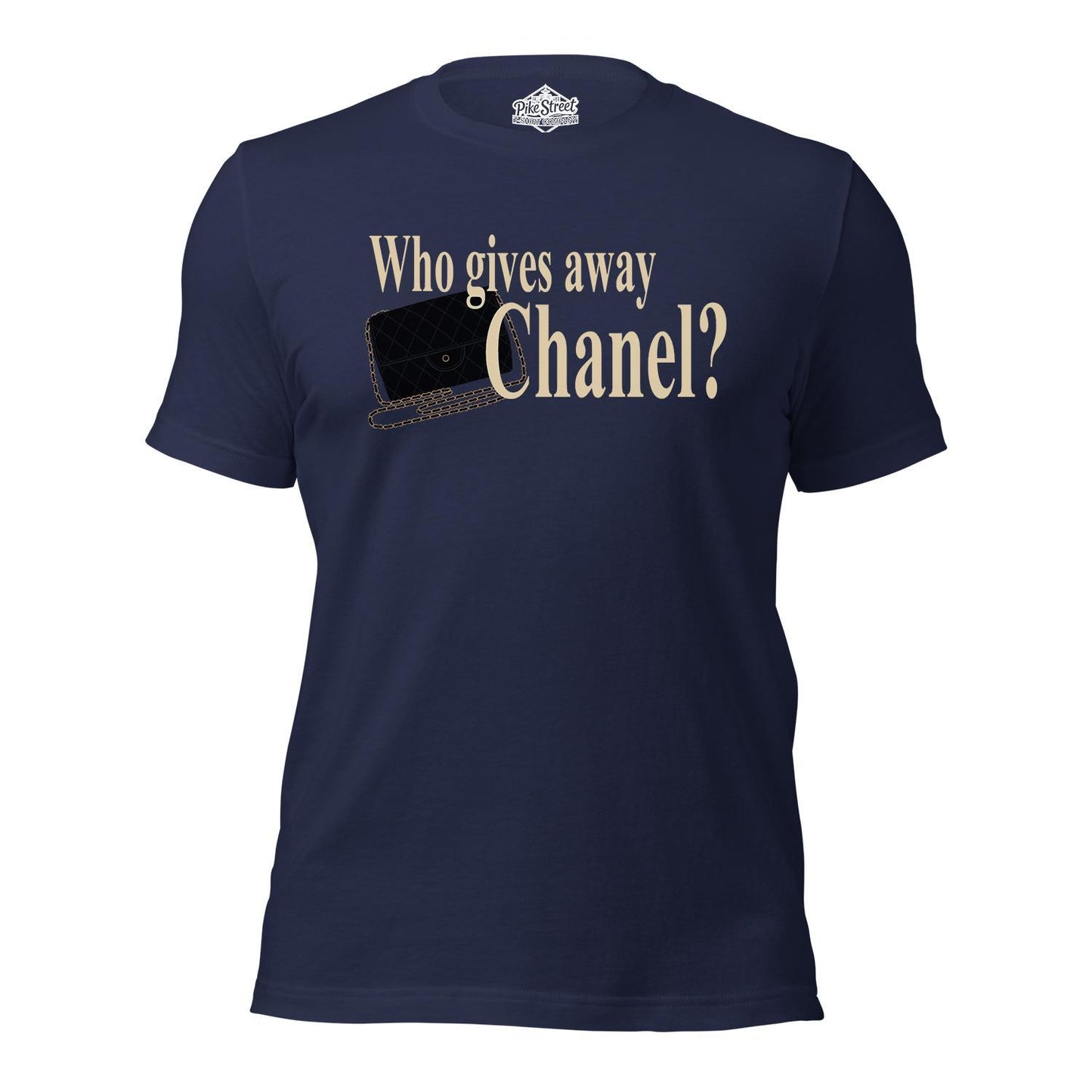 Who Gives Away Chanel? Navy T-Shirt