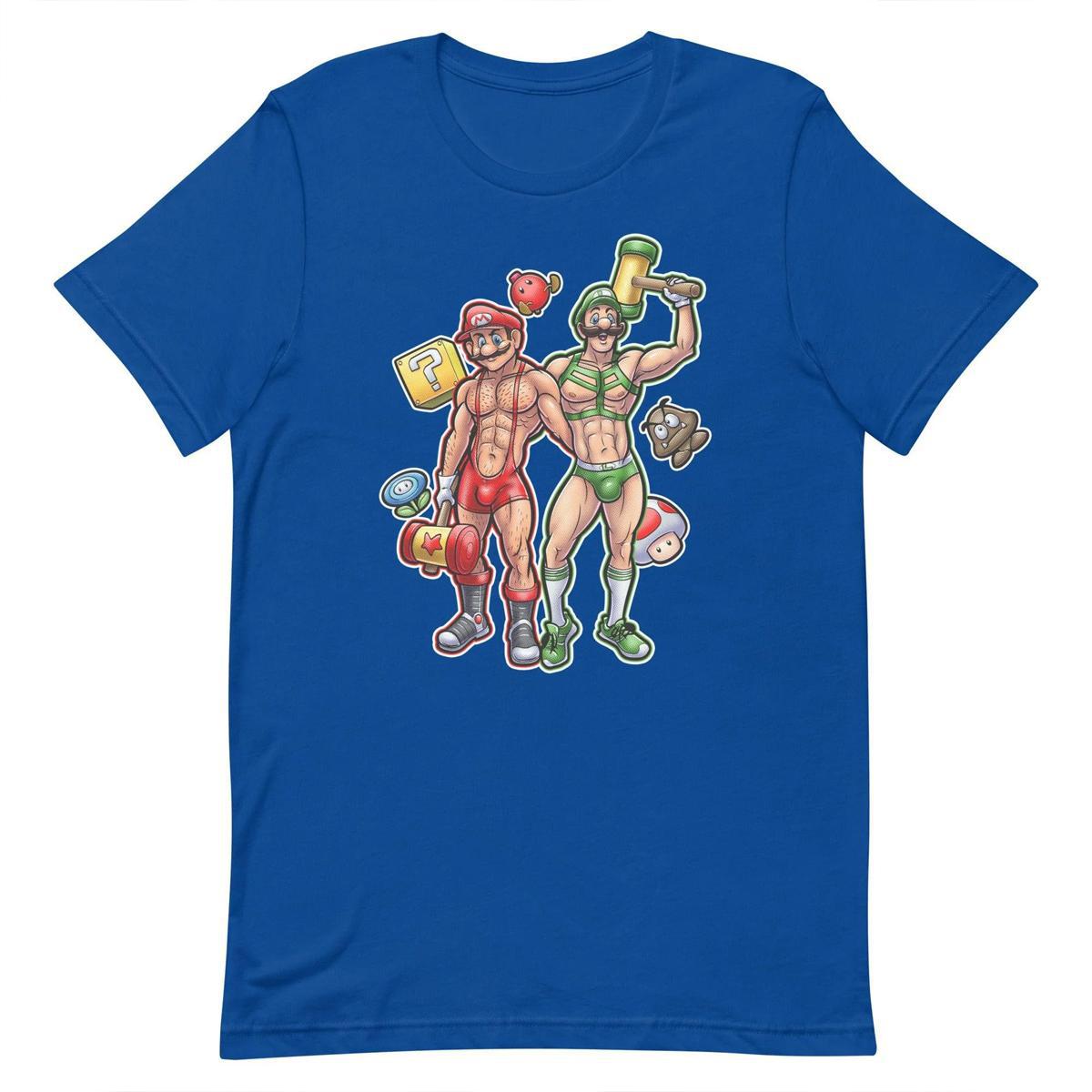 Plumber Butt Royal Blue T-Shirt by Swish Embassy