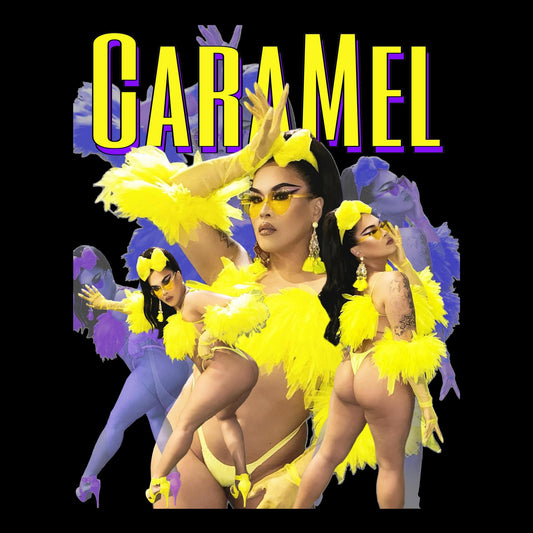 CaraMel Glamour Black T-Shirt