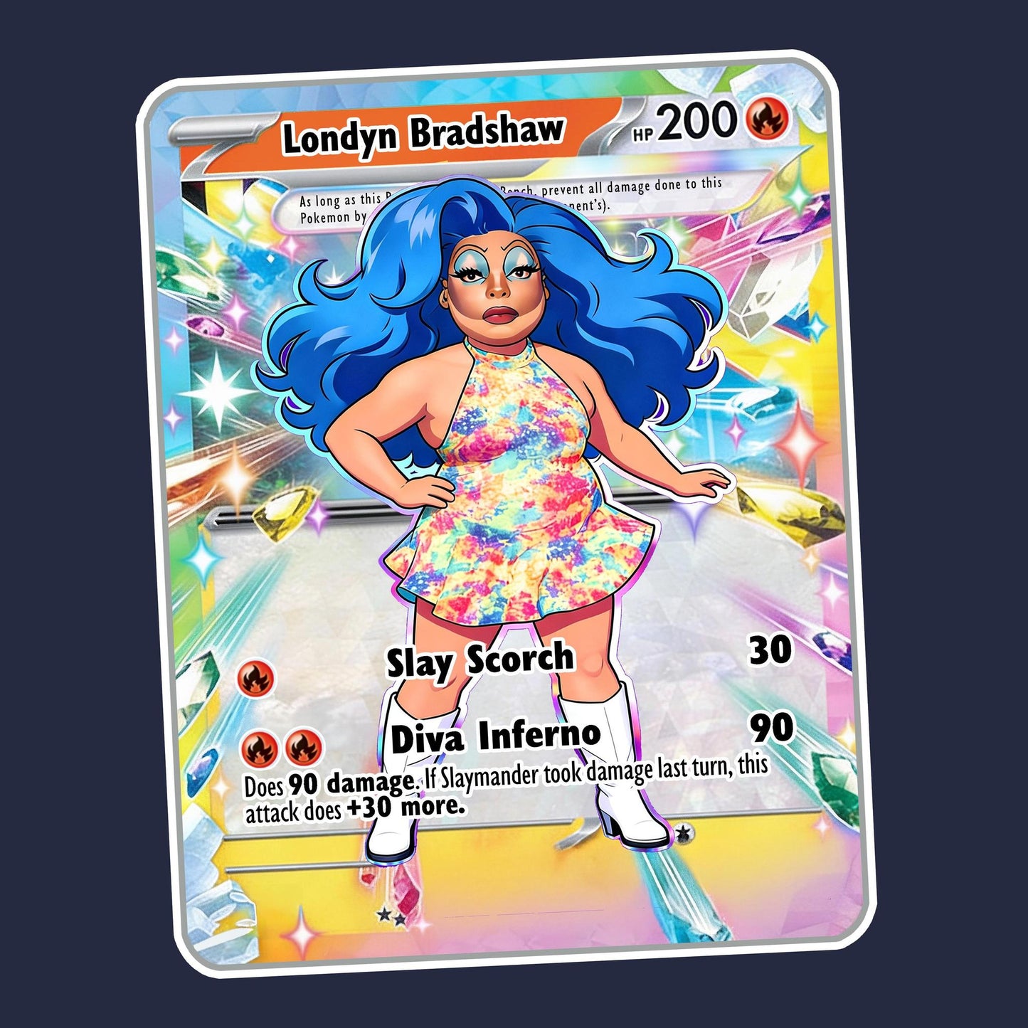 PokeDiva Navy T-Shirt Featuring Londyn Bradshaw
