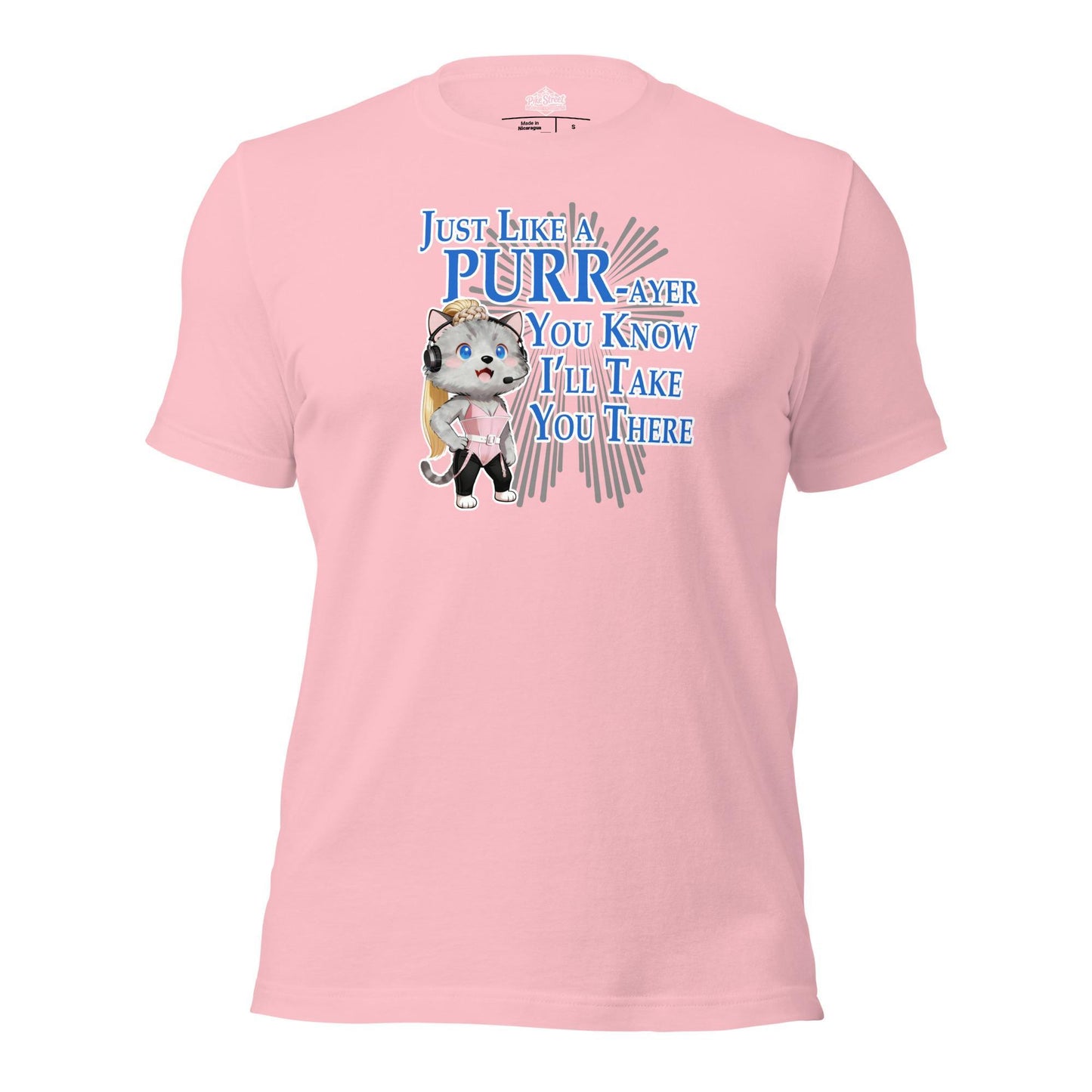 Just Like a Purr-ayer Pink T-Shirt