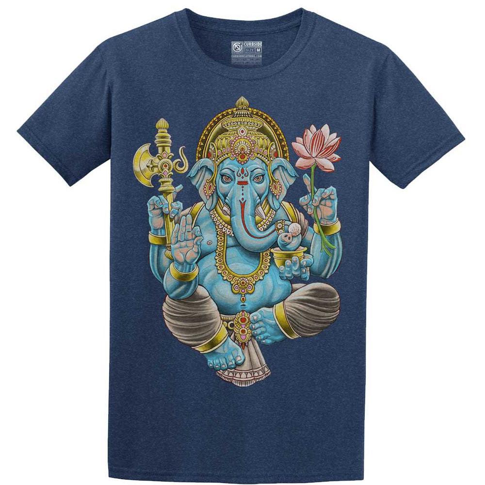 God of Knowledge Heather Navy T-Shirt by Curbside Clothing