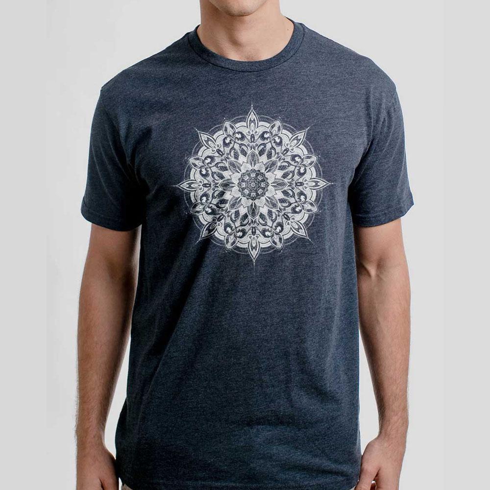 Halo Heather Navy T-Shirt by Curbside Clothing