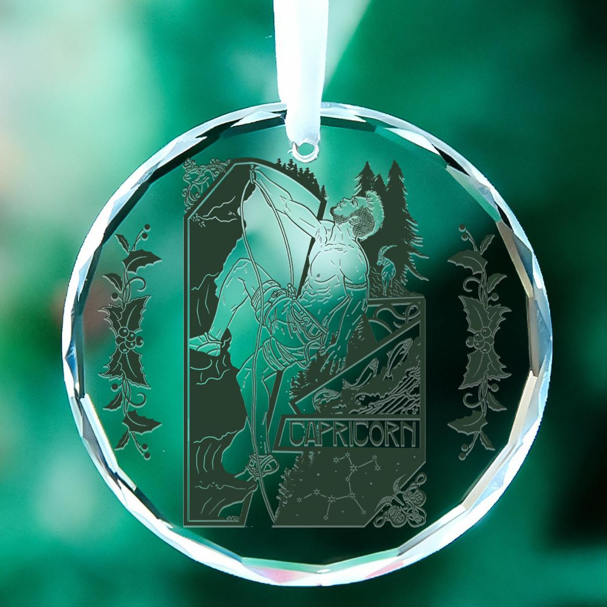 The Zodiac Collection 3" Glass Holiday Ornament