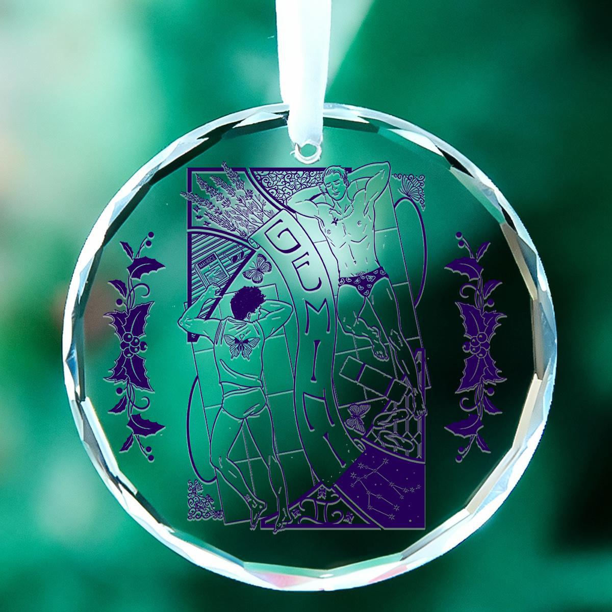 The Zodiac Collection 3" Glass Holiday Ornament