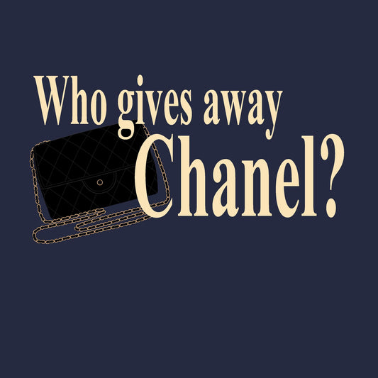 Who Gives Away Chanel? Navy T-Shirt