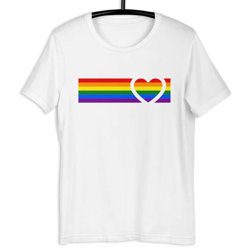 You've Got Heart Pride Heather White Triblend T-Shirt by Swish Embassy