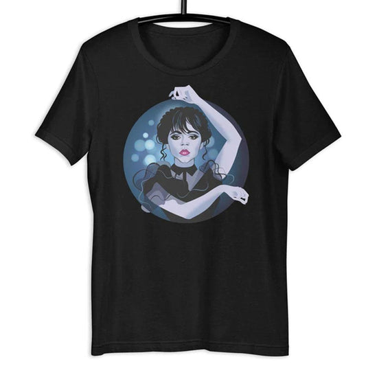 Wednesday Monster Mash Black Triblend T-Shirt by Swish Embassy