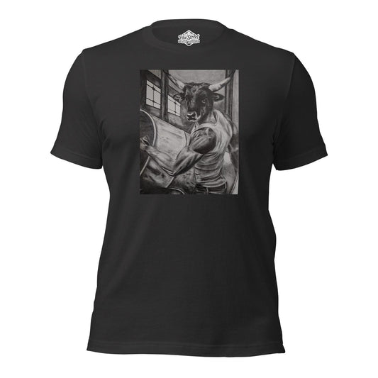 "The Labouror" Dark Grey T-Shirt with Art by Adam W. Burke