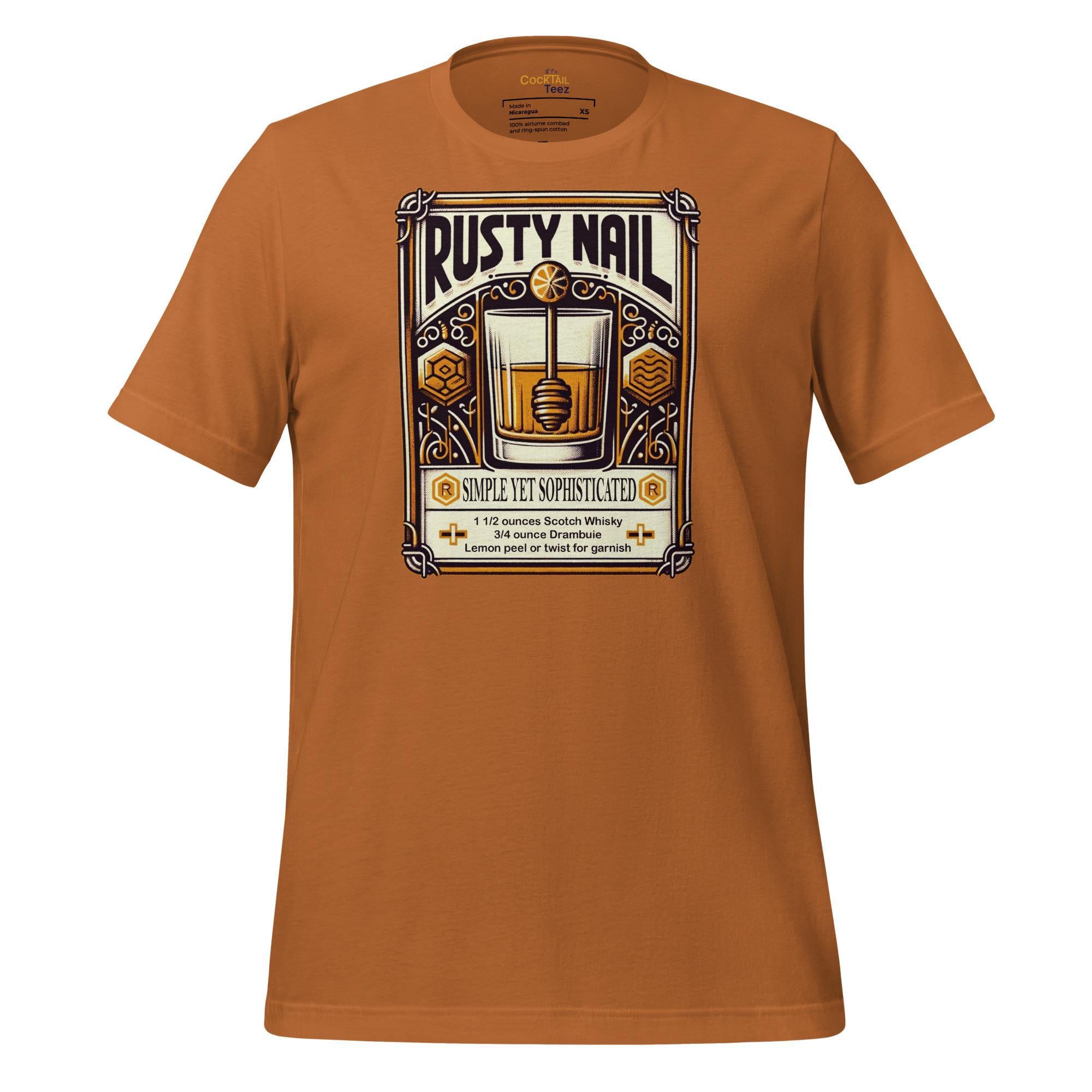 Rusty Nail Cocktail Orange T-Shirt