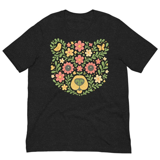 Spring Bear Black Heather T-Shirt by Swish Embassy