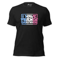 I Have Friends Everywhere Trans Pride Heather Black T-Shirt
