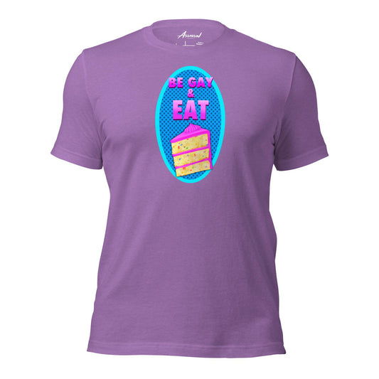 Be Gay & Eat Cake Purple T-Shirt