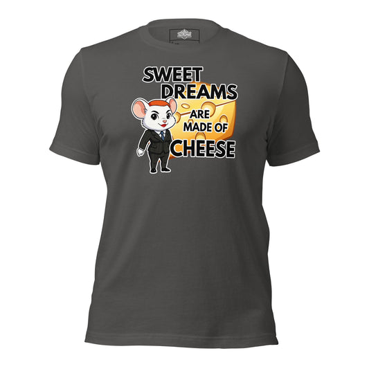 Sweet Dreams are Made of Cheese Grey Charcoal T-Shirt