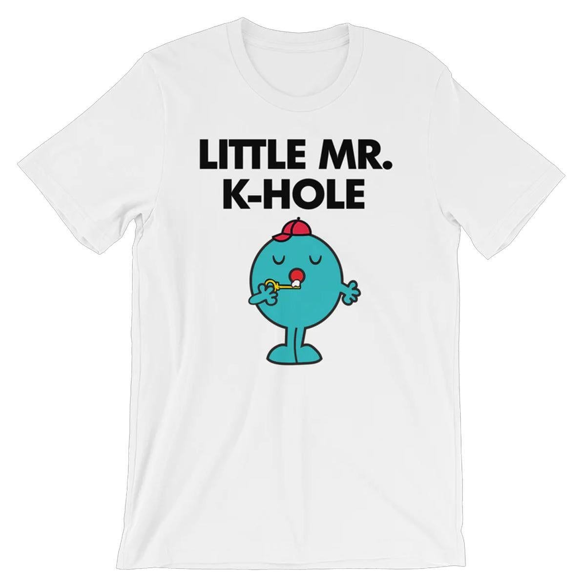 Little Mr. K-Hole White T-Shirt by Swish Embassy