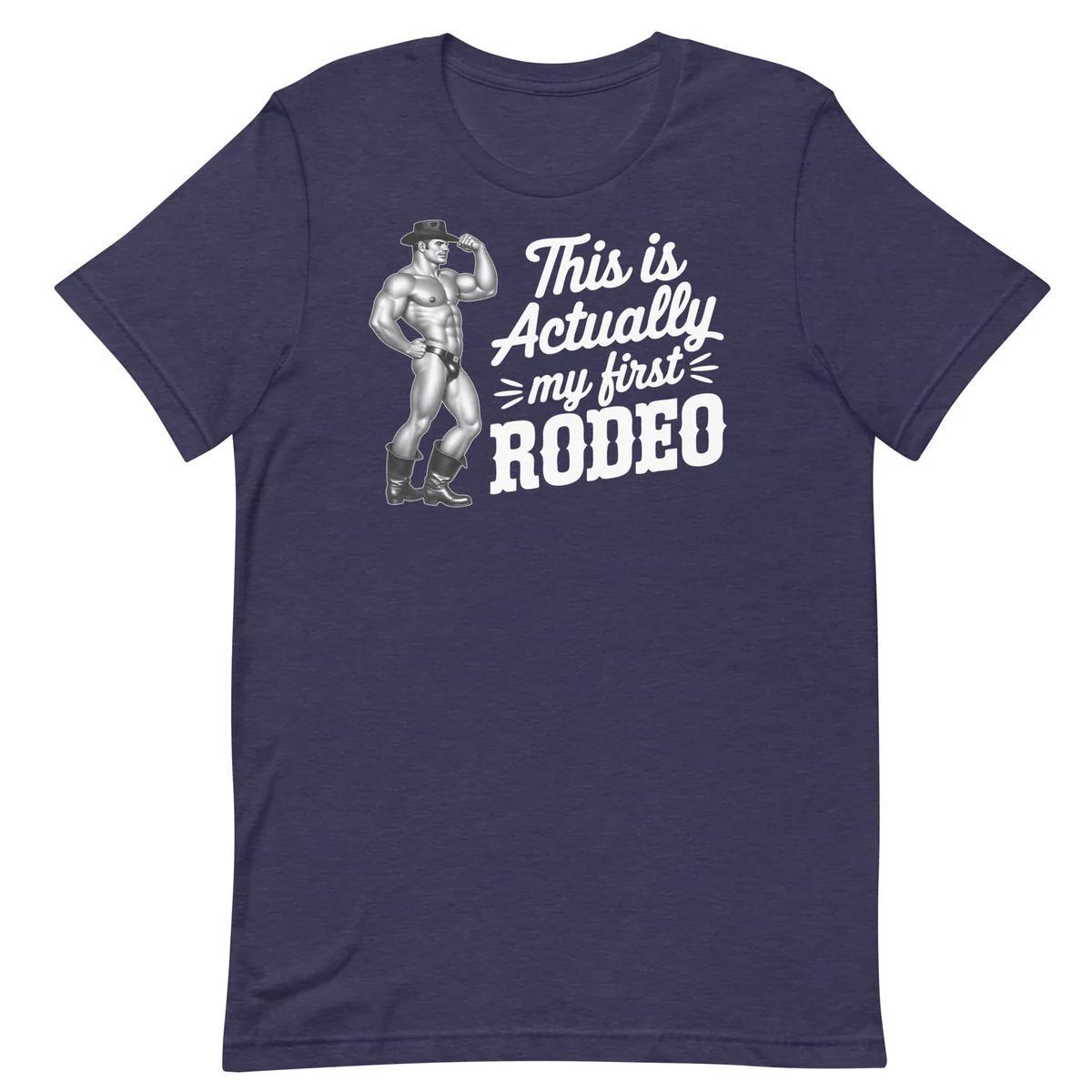 This Actually is My First Rodeo Navy T-Shirt by Swish Embassy