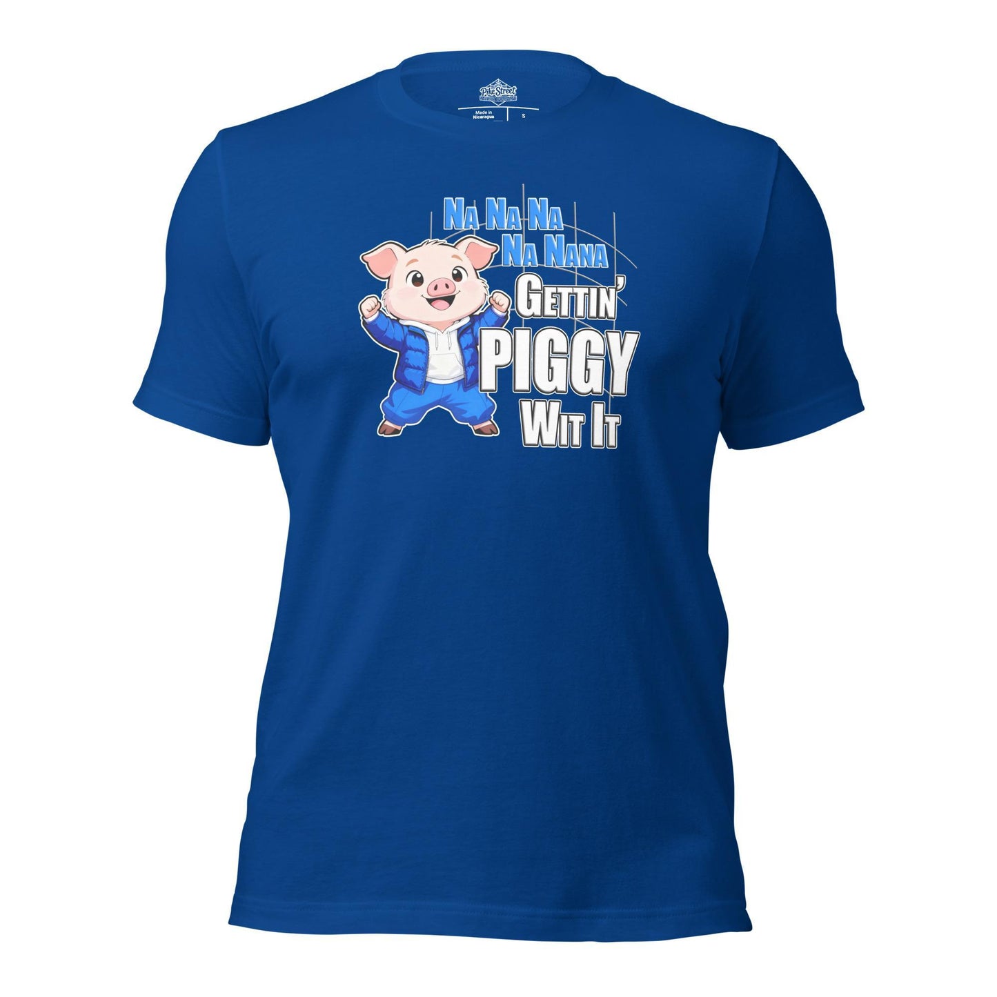 Gettin' Piggy Wit It Blue T-Shirt