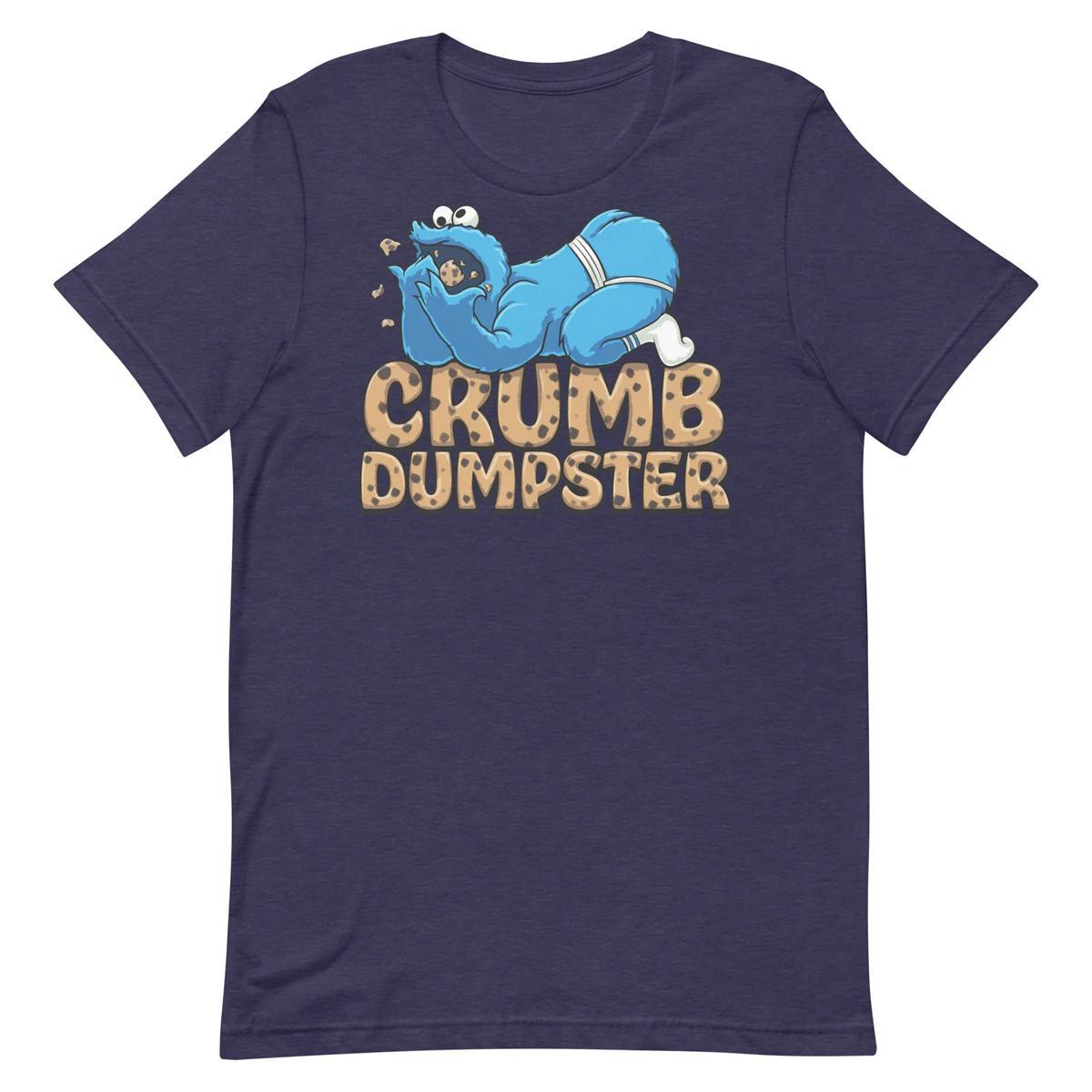 Crumb Dumpster Monster Navy T-Shirt by Swish Embassy