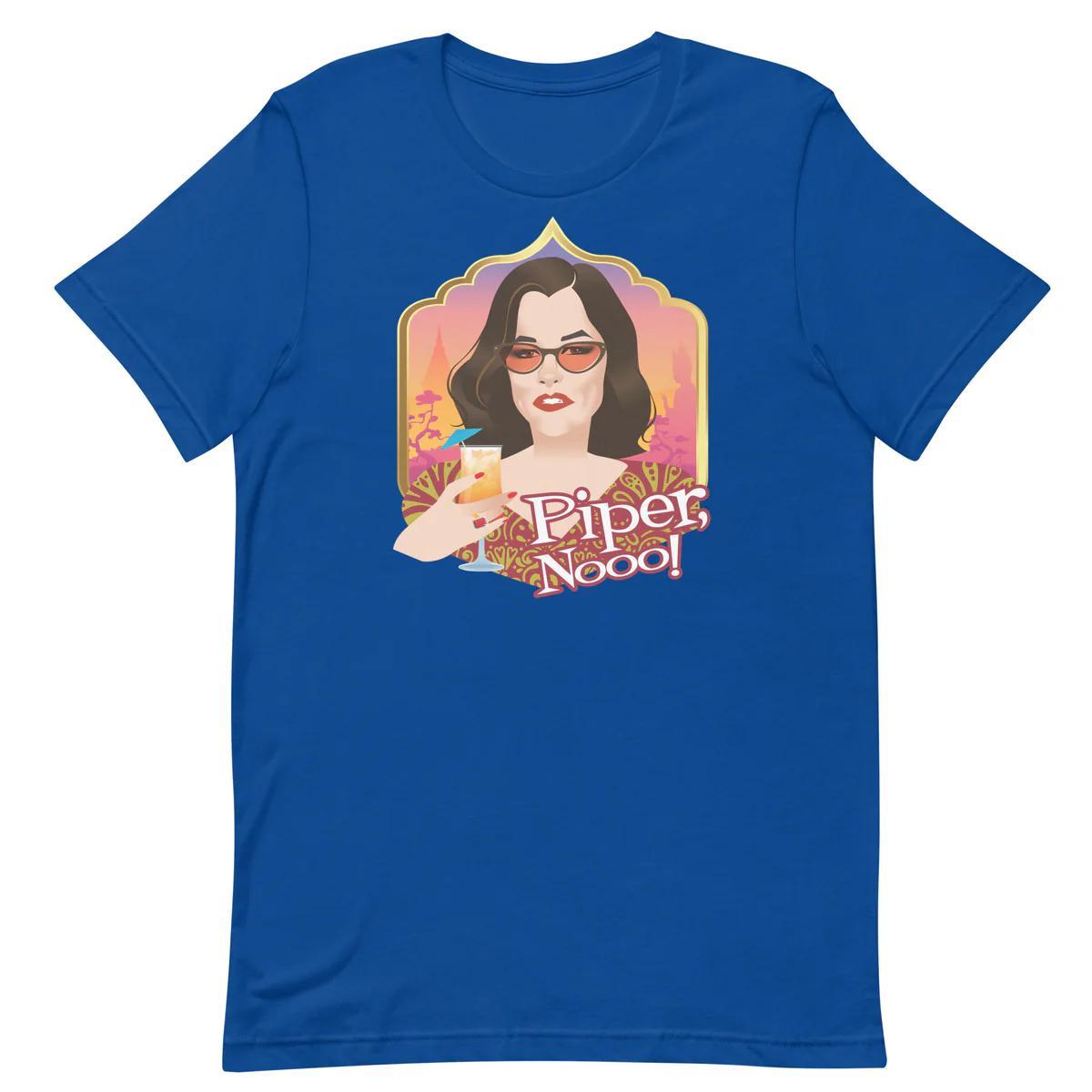 Piper, Noo! Navy T-Shirt by Swish Embassy